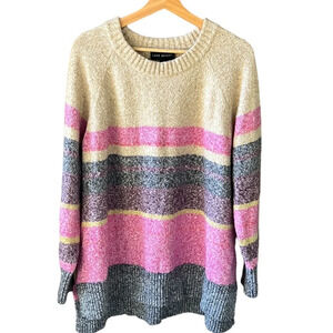 Lane Bryant Women's Multicolor Striped Sweater